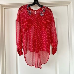 Free People Button Down Blouse